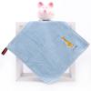 1Pcs 25x25cm 100% Cotton Cartoon Animal Embroidered Small Square Face Towel Baby Hand Children Wash Cloth