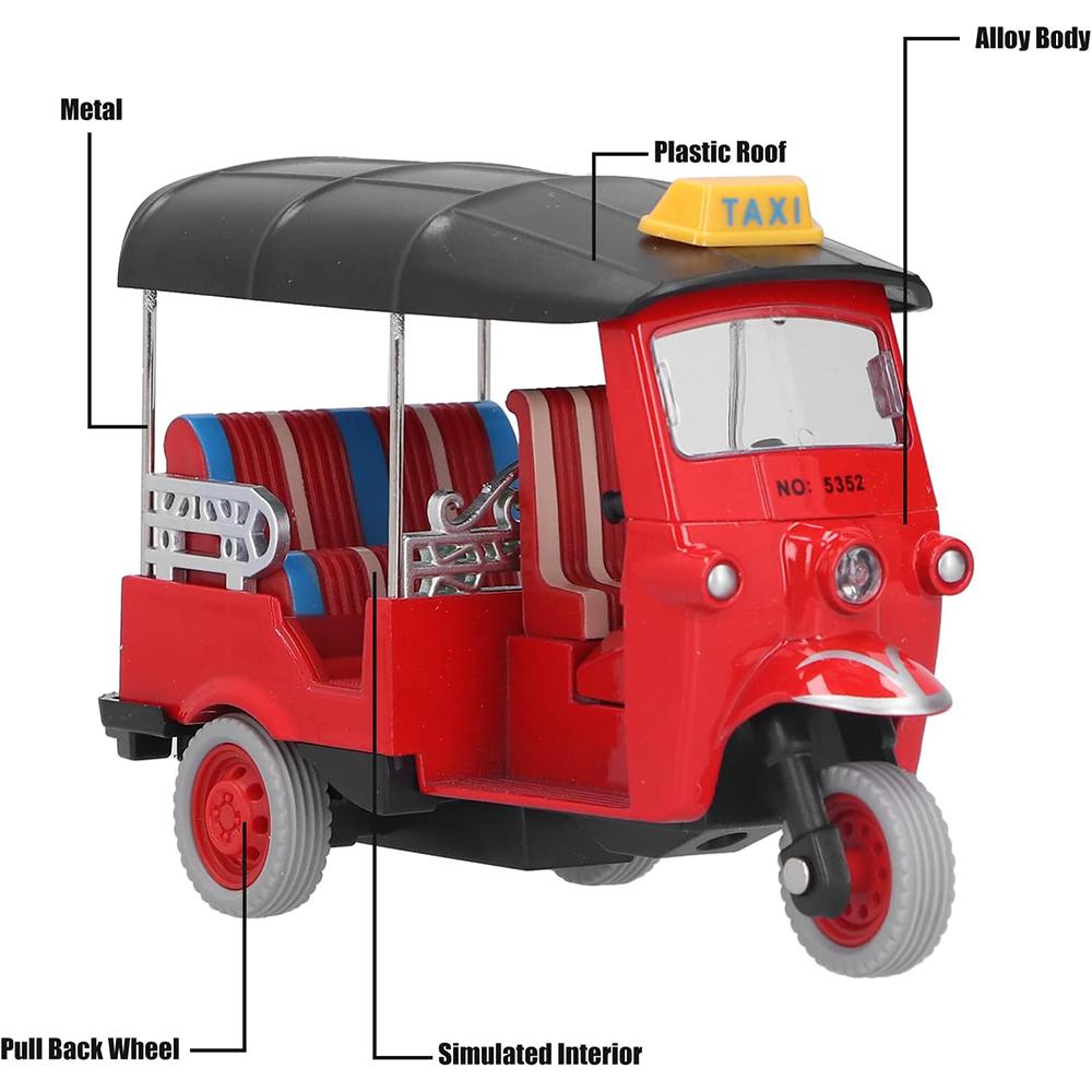 Tirare indietro il triciclo tailandese, giocattolo modello di auto