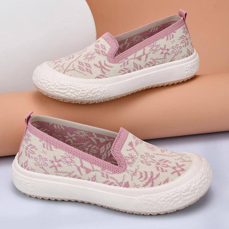 

Women s Comfortable Printed Breathable Versatile Lazy Shoes 35 рожевий