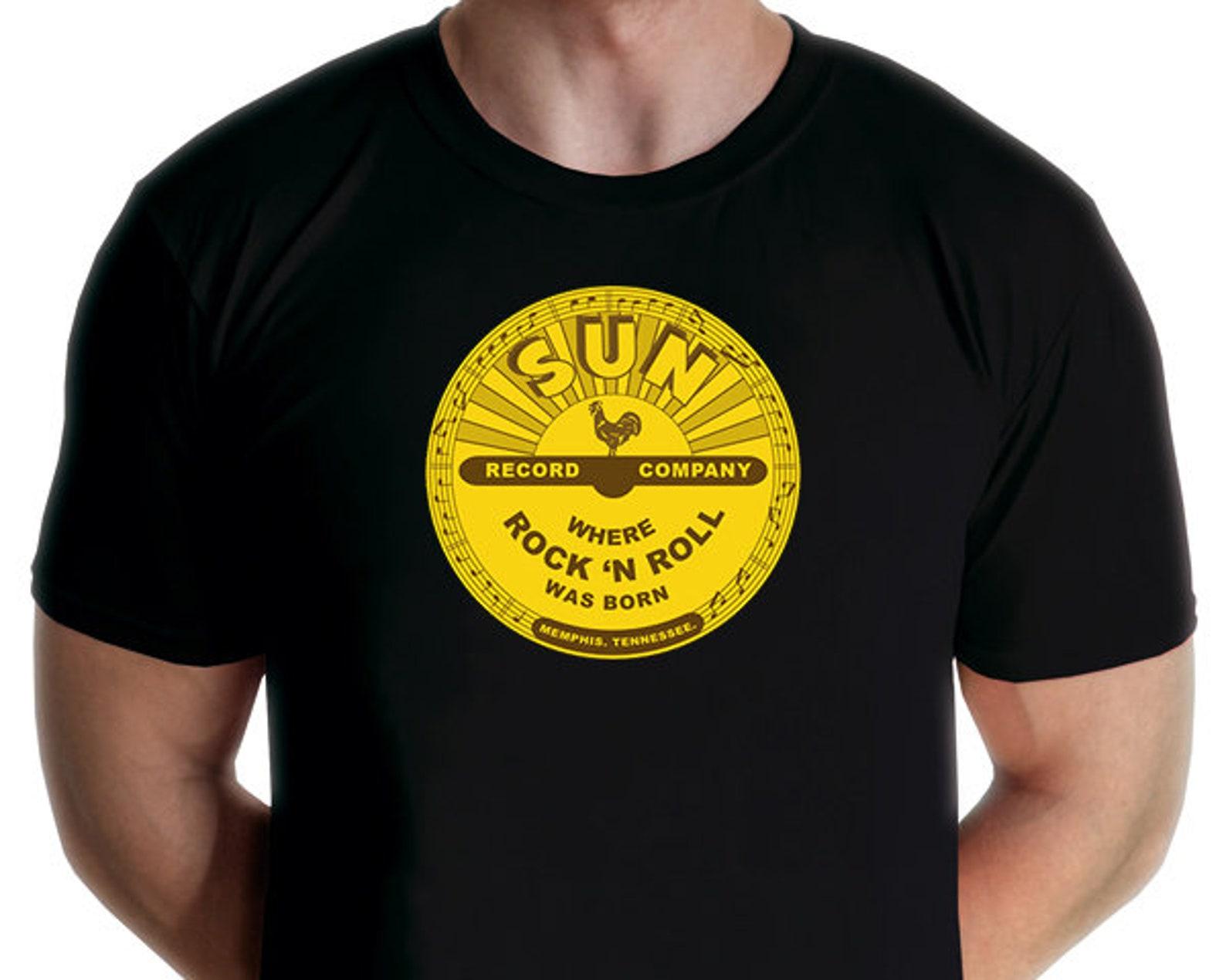 Sun Records - Were Rock and Roll Was Born T-shirt (Jarod Art) M