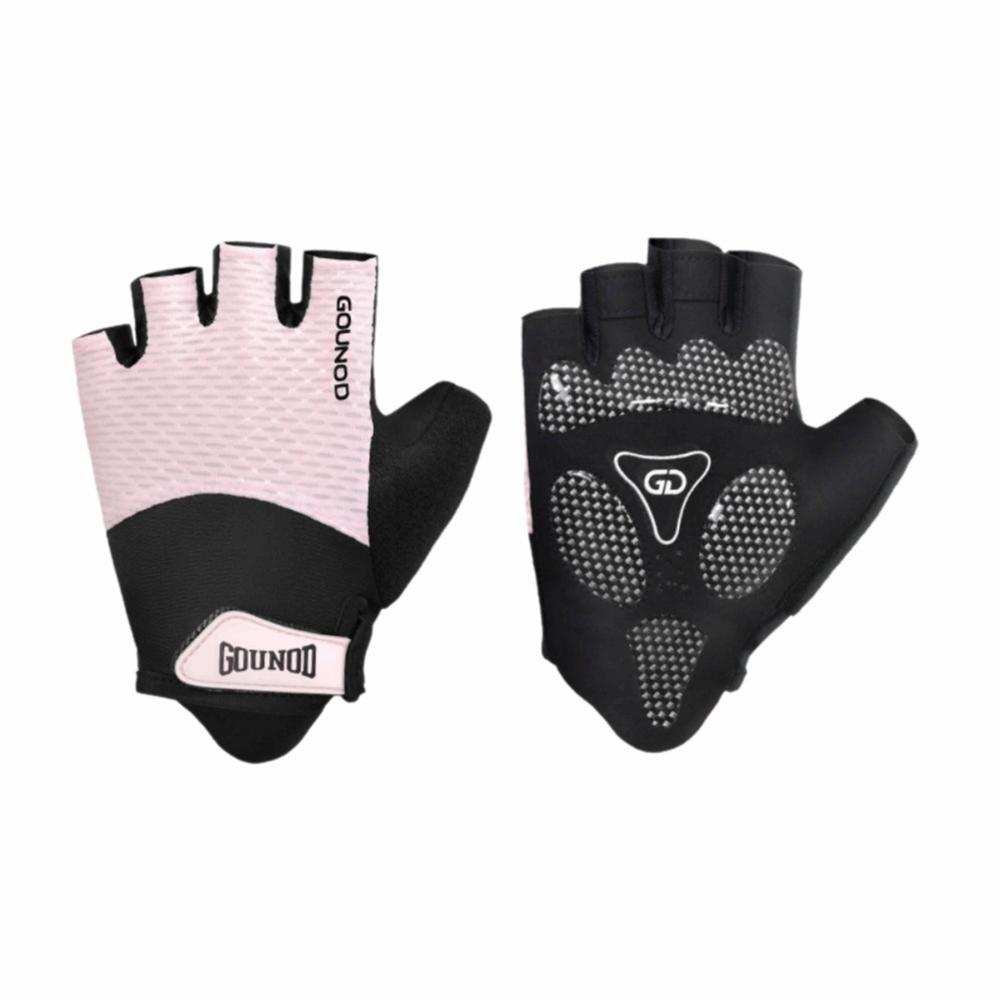 

Велоперчатки с полупальцами Удобные в носке Фитнес-перчатки Защитные велосипедные перчатки Горный велосипед M розовый