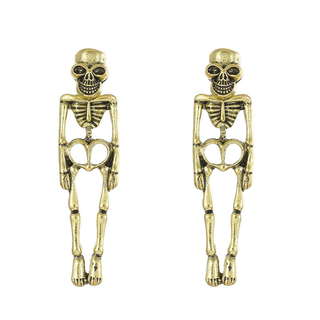 Detachable Skull Skeleton Earrings: Creative Halloween Ghost Design
