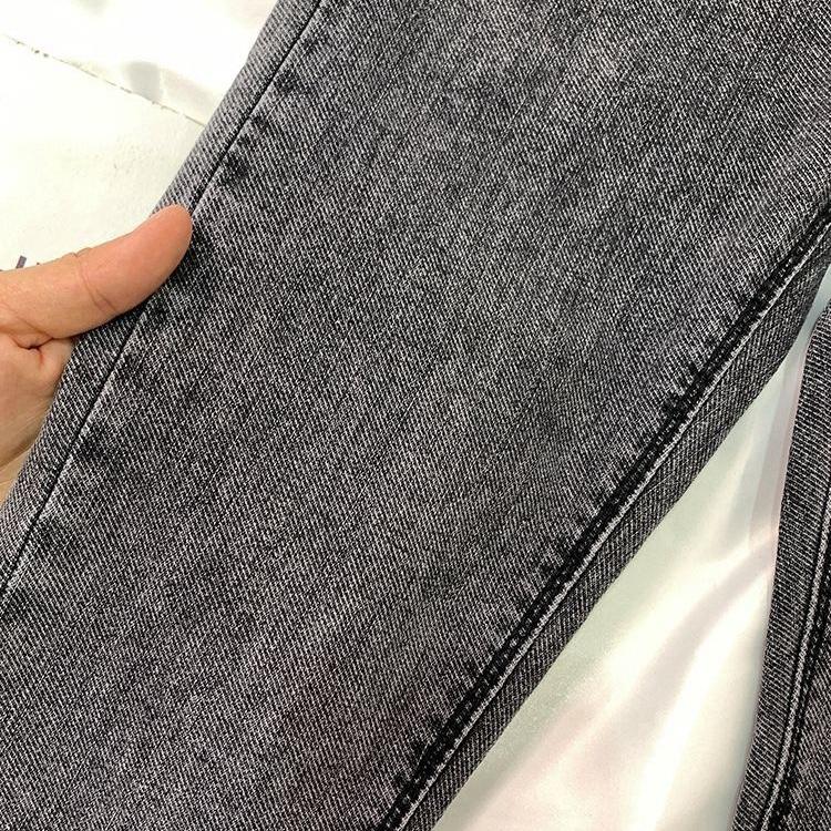 Winter Autumn Leopard Casual High Waist Stretch Plus Size Female Women Pencil Pants Jeans Denim Cropped Trousers