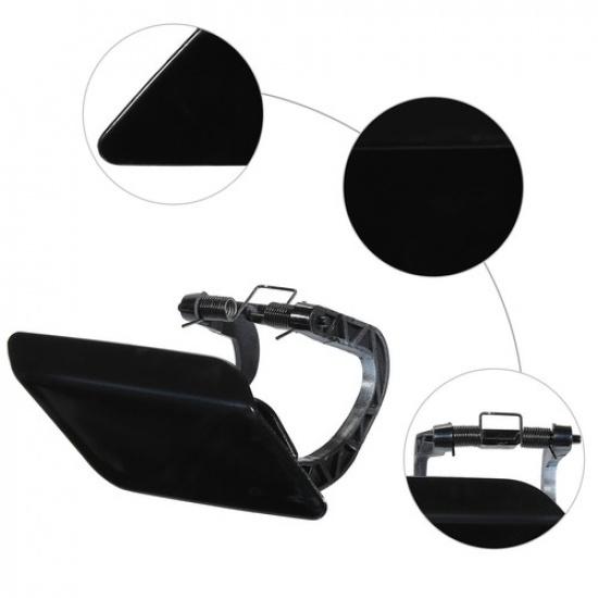 Car Front Right Side Bumper Washer Nozzle Cover Fit for Mercedes Benz E300 Black