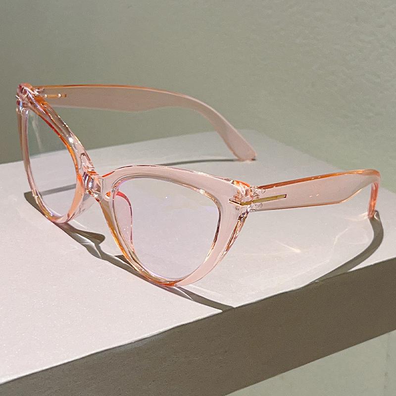 Oversized Cat Eye Reading Glasses Fashion Blue Light Blocking Optical Frames Trendy Stylish Design Presbyopic Eyeglasses