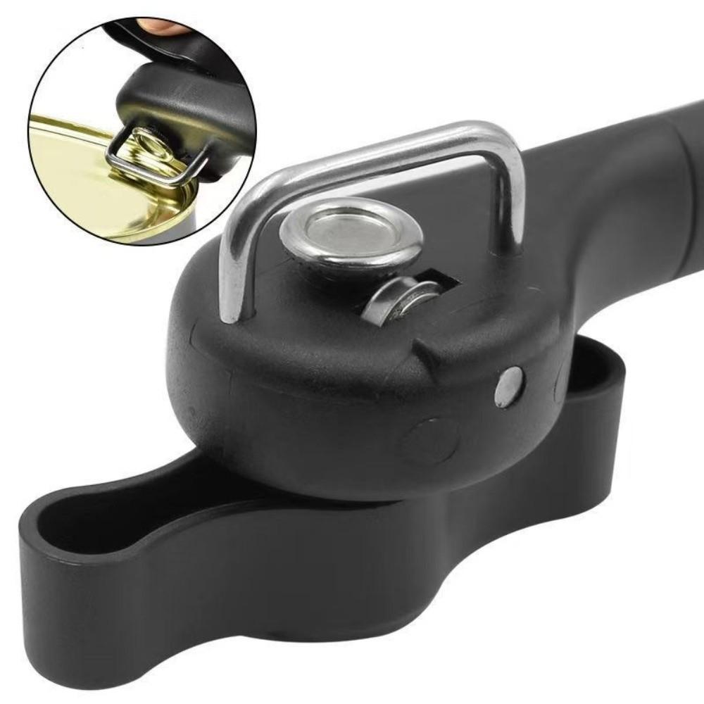 Durable Stainless Steel Can Opener Effortless Easy Grip Side Cut Opener Safety Professional Lid Remover Home