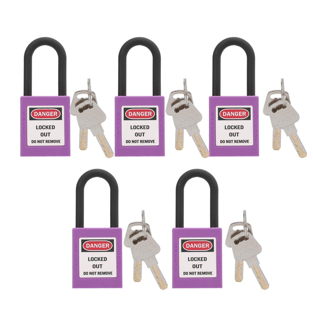 5Set 38mm/1.5in Safety Lockout Engineering Insulation Skid Resistance for Factories Construction