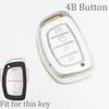 4 Buttoncar Key Case Cover For Hyundai Ix25 Ix35 Ix45 Tucson Sonata Rena Creta Verna Solaris Mistra Elantra Accent
