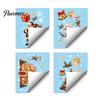 Reusable PVC Window Film Christmas Cling, Santa/Snowman/House/ Tree Patterns Print, Waterproof Creative Holiday Gifts Decorative Static Sticker