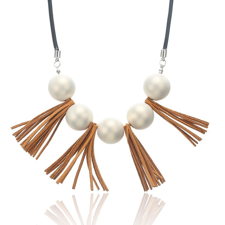 

Модне кольє для жіночих ювелірних виробів коричневий