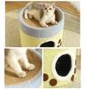 New Cat Nest Winter Warm Double Layer Cat Bed Sisal Cat Clasp Plate Milk Tea Appearance Closed Four Seasons Cat House Universal