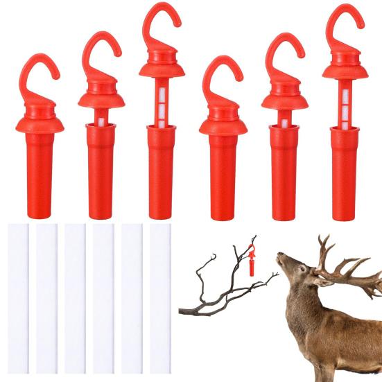 6Pcs/Set Scent Dispenser with Rain Protection Leak Proof Drop Wick with Replacement Felt Air Tight Portable Scent Dispenser for Hunting