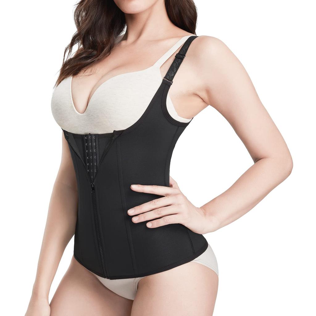 Waist Cincher Corset Underwear for Breathable and Stretchy [CtriLady] Women, (black, L)