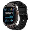 Luxusní gumový řemínek pro Apple Watch Band Ultra 3 49mm Kovový konektor Náramek pro iWatch ULTRA 2 1 49MM Silikonový pánský řemínek