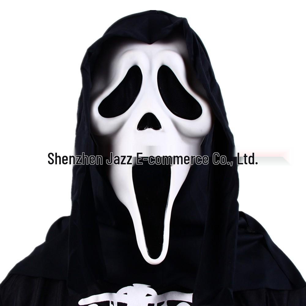 Realistic Latex Halloween Mask: Young Man with Wig
