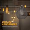 Hollow Out Water Drop Pendant Lamp Shade Metal Wire Mesh Cover Vintage Decorative Lampshade for Bedroom Living Room Office