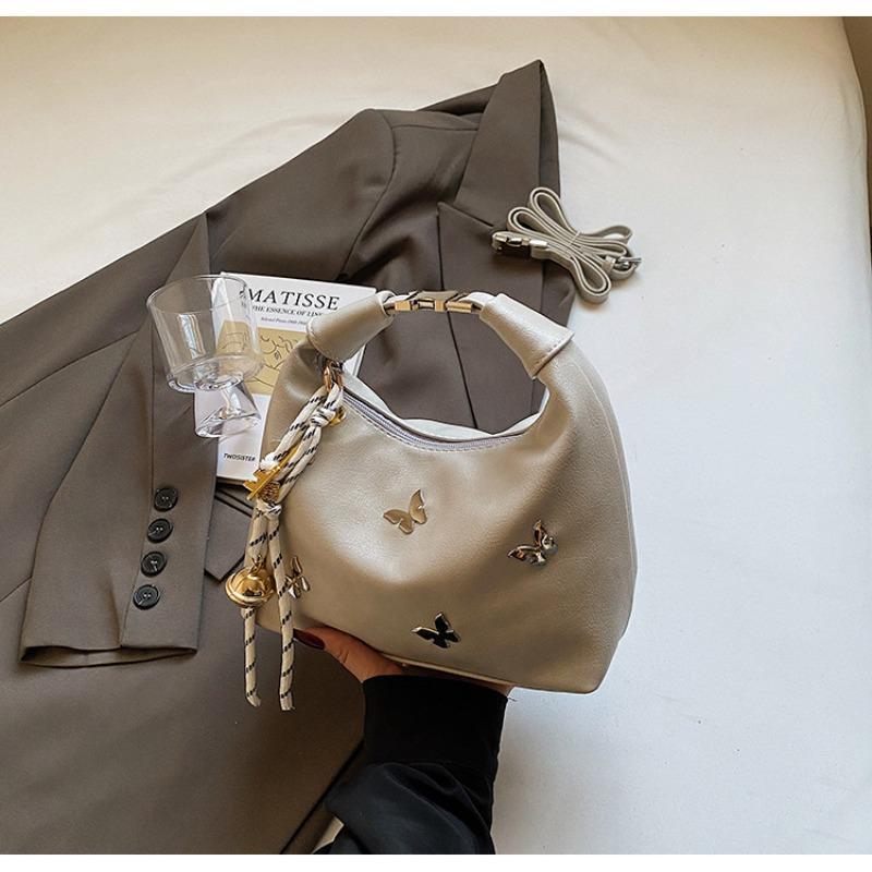 Hand Carry Simple and Fashionable Pea Bag New Trend Bow Shoulder Messenger Bag High Sense