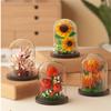 MOC Eternal Bouquet Micro Building Blocks Flower Model DIY Home Desk Plant Decoration Assemble Brick Toys For Children Gift