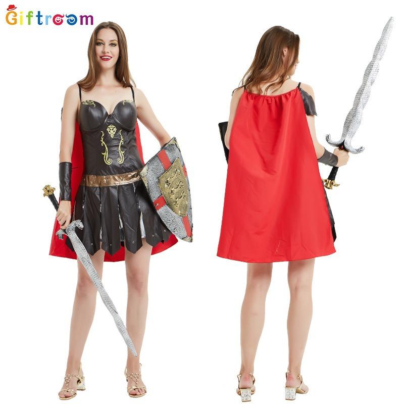 Carnival Theme Party Western Adult Female Embroidery Samurai Props Stage Performance Costumes