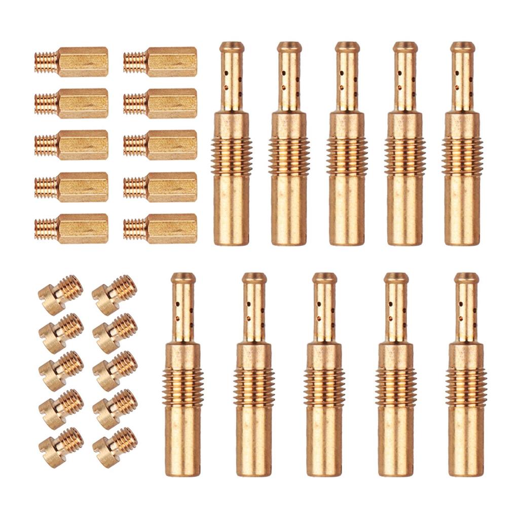 30x Giclês Lentos Kit de Giclês Principais para Carburador Peças Profissionais Acessórios para Motocicleta
