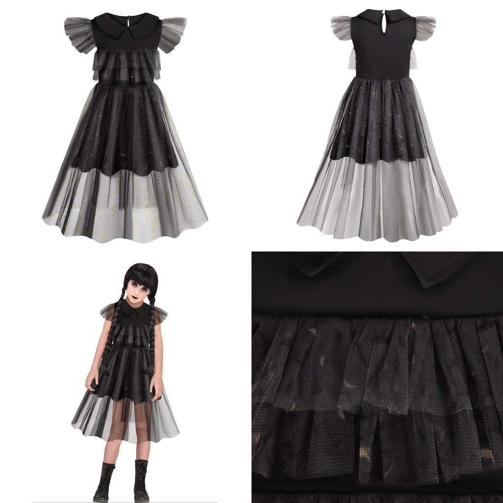 Wednesday Addams The Addams Family Outfit Black Dance Dress Uniform Party