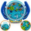 Maze Puzzle Games for Children Aged 4-8 Years, Cool Spaceship Maze Toy with Two Steel Balls, Challenges Games