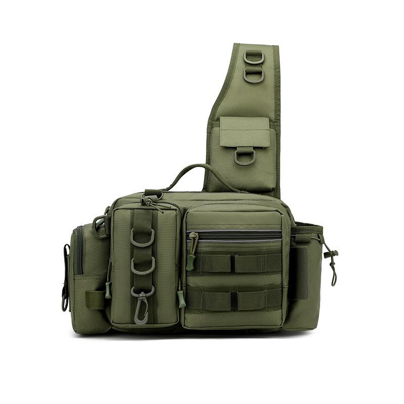 Versatile Fishing Waist & Crossbody Rod Bag with Multi-Functional Design