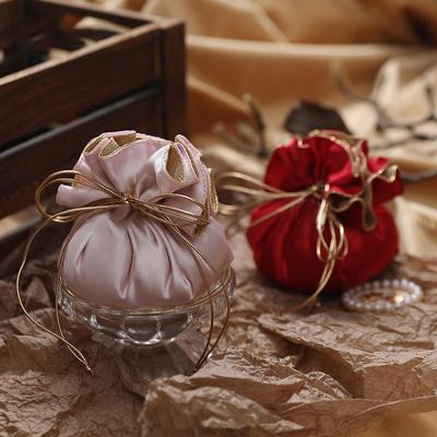 Hochzeit Schmuck Geschenk-Box Tasche Dusche Dekor kreative DIY tragbare Phalaenopsis samt Süßigkeiten Taschen