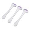 3 Pcs Face Muscle Massage Roller Deep Relaxation Relieve Fatigue Silicone Facial Eye Massage Roller Purple