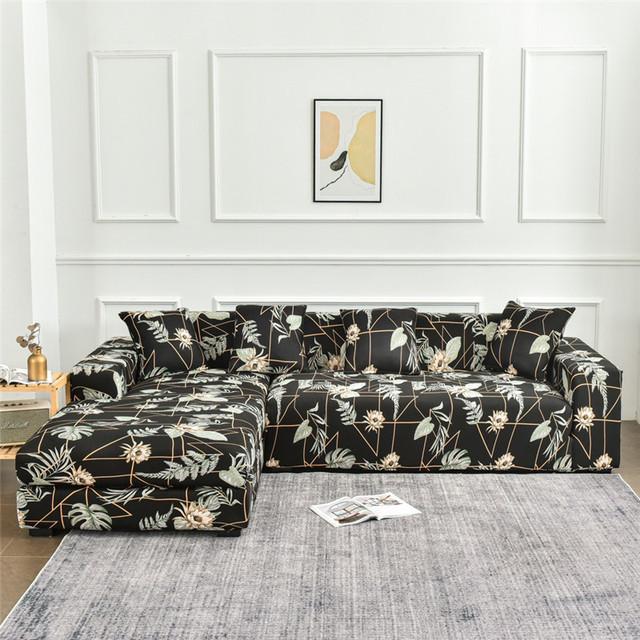 Elastic Slipcover Sofa Cover For Living Room All -Inclusive Slip -Resistant Sectional Corner Couch Cover Sofa Towel 1 2 3 4 -Seater for Home