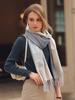 Imitation Cashmere Women Scarf Winter Ladies Preppy Style Vintage Plaid Scarve Pashmina Tassel Mujer Foulard Bufanda Wrap Shawl