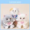 Cat Plush Toy Soft Short Pile Fabric With Cute Animal Design For Kids And Collectors