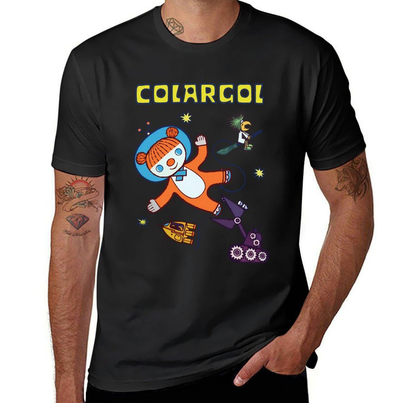 GUOYAN TOP Colargol Beer in de Ruimte T-shirt vintage Koreaanse mode esthetische kleding sneldrogende heren witte t-shirts 2XL