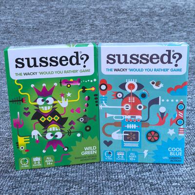 English Version Sussed Reasoning Game, Quirky Choice Game, Card Game, Party Board Game
