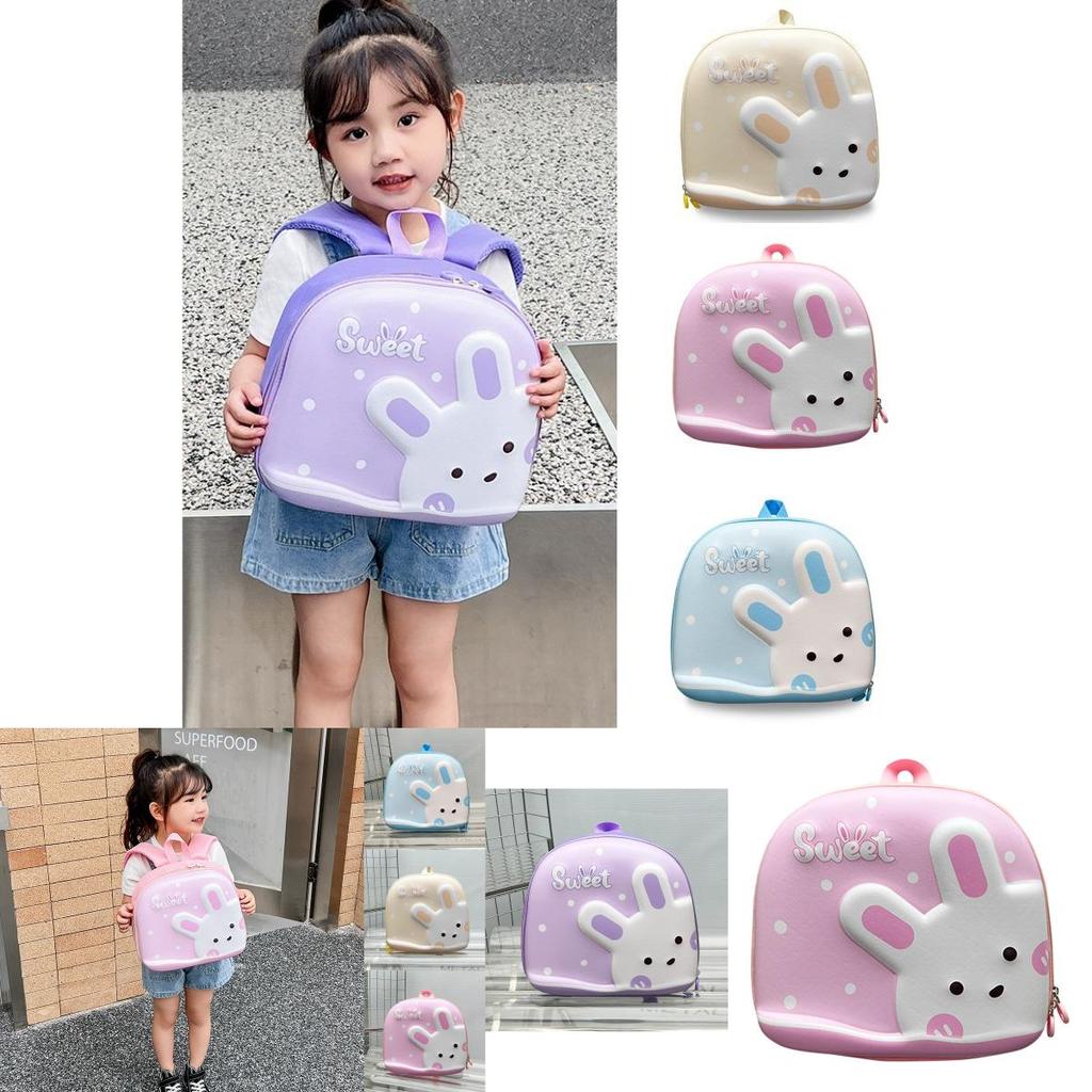 Cute Cartoon Rabbit Eva Backpack For Girls Trendy Outdoor School Snacks Bag
