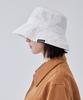 Bajal Wide Brim Washed Bucket Hat White