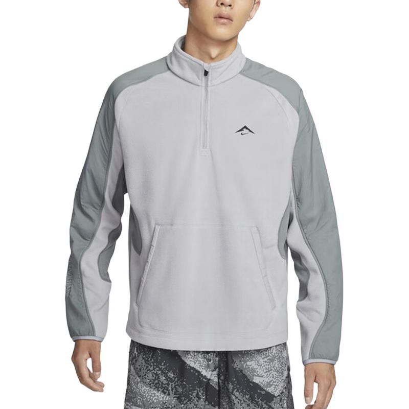 

Nike Stand Collar Comfortable Casual Running Long Sleeve Jacket Men Jacket Gray FV9964078 L