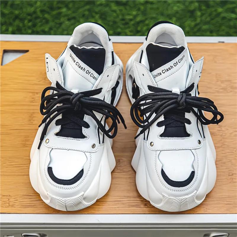 2025 New Men's Casual Sneakers Thick Soled Tall Outdoor Youth Breathable Soft Soled Sports Running Shoes Zapatillas Deportivas