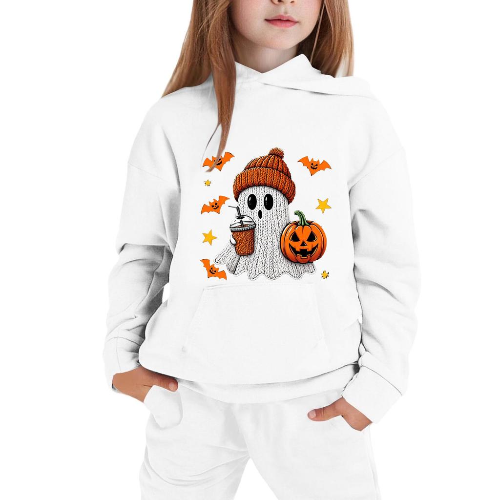 Children's Hoodie with Halloween Print for Casual Wear