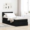 VidaXL Ottoman Bed Frame with Mattress Black 90x190 Cm Fabric 3311589