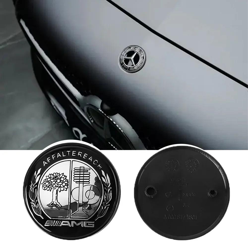 HXA1 1pc 57mm 2Pin AFFALTERBACH Tree Hood Sticker for AMG Mercedes-benz A35 A45 GT50 W177 W246 GLB SLK GLA AMG Hood Sticker Clip