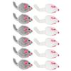 12 Pack Cat Mouse Toy Furry Interactive Play Mouse Toy for Indoor Cats and Kittens