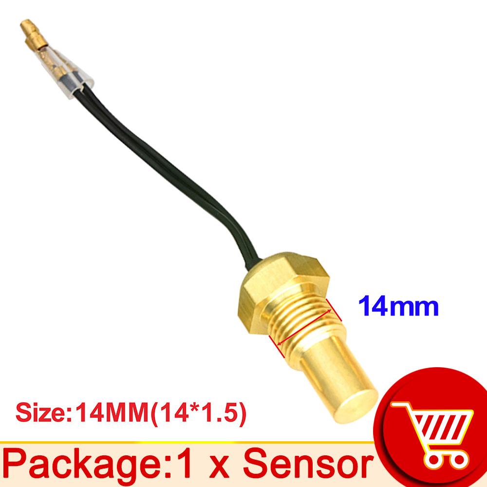 12V/24V Wassertemperatursensor Temperaturgeber 50K Kopfstecker 10MM 12MM 14MM 16MM Für Auto LKW Anzeige Elektrisches Messgerät NPT 3/8 1/8
