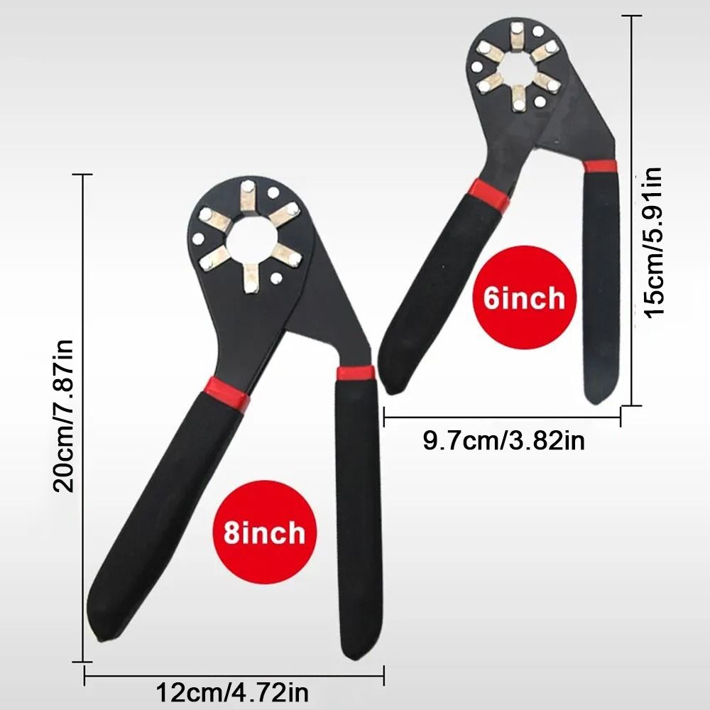 Clampable Movable Hexagonal Spanner 6/8 Inch Magic Wrench  Mechanical Workshop Tools