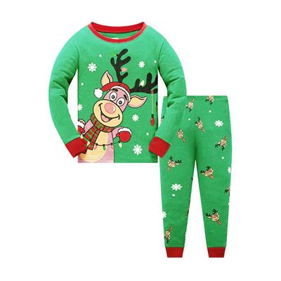Vianočné súpravy Chlapec Los Vzor Santa Claus Pyžamový oblek Deti Bavlna Pijama Jeseň Zima Detské Chlapčenské Dievčenské Oblečenie 1-6R