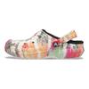 Crocs Classic Tie-Dye Lined Clog Black Multi Men Sneakers 206341-0C4