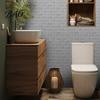 Retro Brick Pattern Wall Art 5Pcs Vintage Tile Stickers, Waterproof Oil?Proof Wallpaper, Peel Decorative Tiles for Home & Stick Backsplash