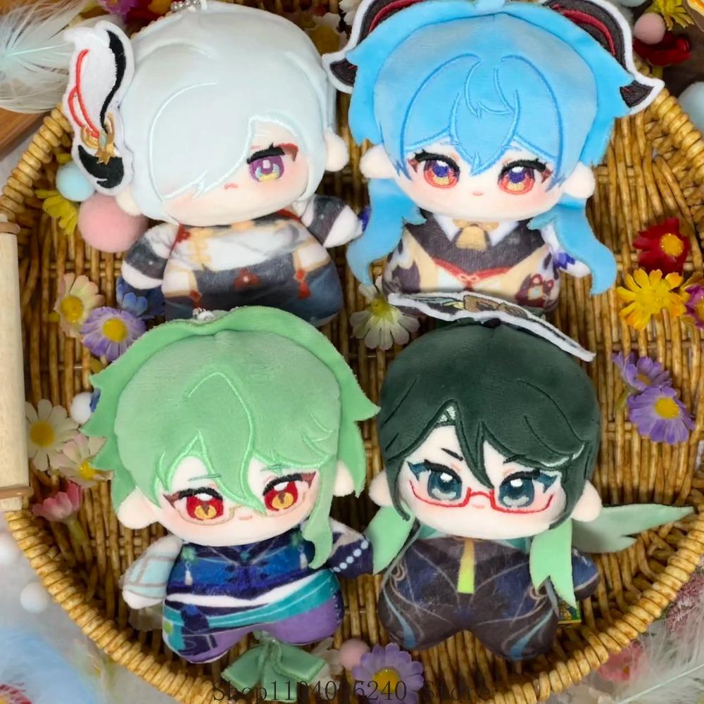 Genshin Impact Xiangling Shenhe Xianyun Keqing Hu Tao Ganyu Yelan Baizhu Anime Idol Plushies Pillows Starfish Body Pendant 10cm