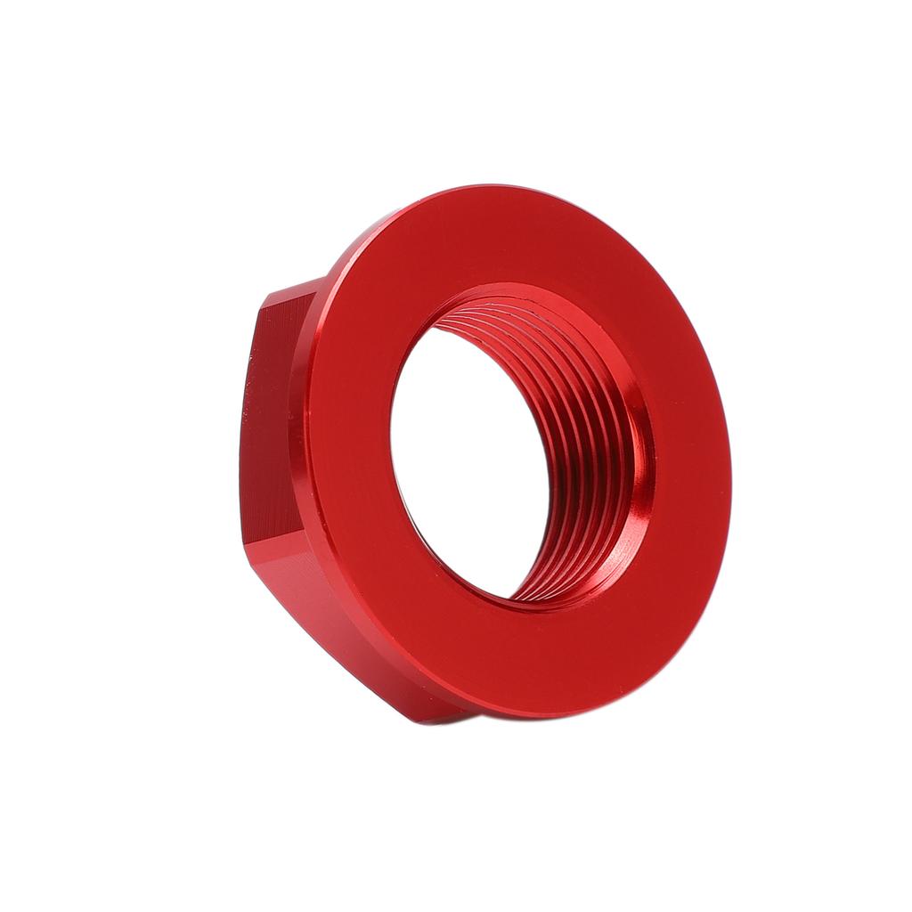 Motorcycle Rear Wheel Axle Nut M22x1.5 Aluminum Replacement for Kawasaki KX125 2003‑2008Red