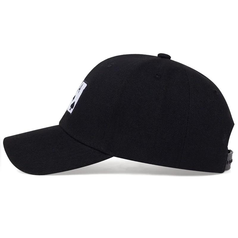 Unisex Poker Embroidery Baseball Caps Spring and Autumn Outdoor Adjustable Casual Hats Sunscreen Hat Sports Cap